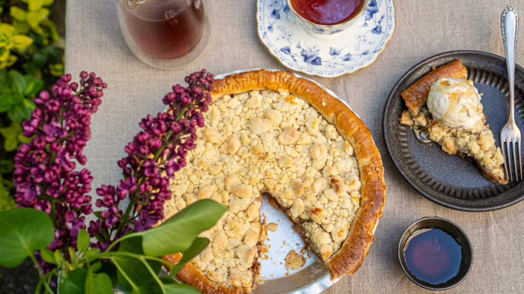Crumble de frutas vermelhas sem glúten