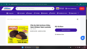 Pão de Mel sem Glúten no Supermercado Condor