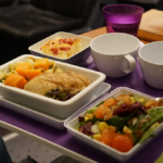 refeição sem glúten em avião